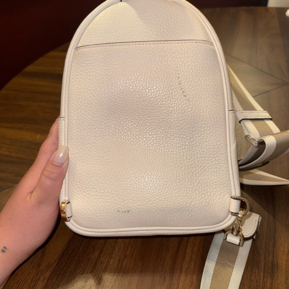 Kate Spade Cream Leather Backpack - Picture 2 of 3